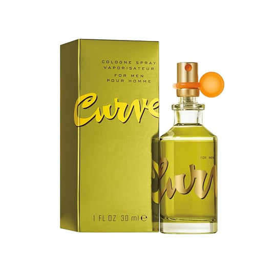 Curve for Men Cologne Spray, Spicy Woody Magnetic Scent for Day or Night, 1.0 fl oz