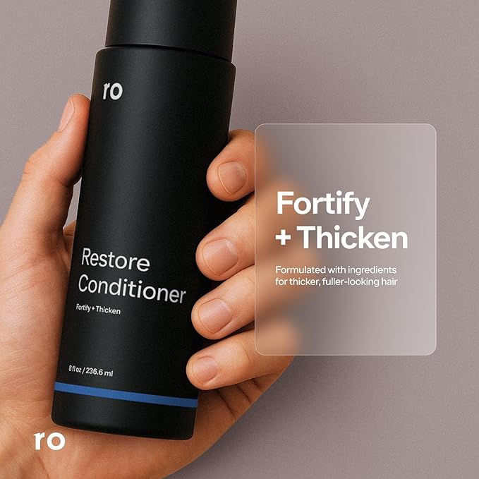 Men's Restore Conditioner with Ingredients to Fortify and Moisturize Hair | With Plant Proteins, Coconut Oil, and Shea Butter | Made Without Parabens or Phthalates | 8 fl oz