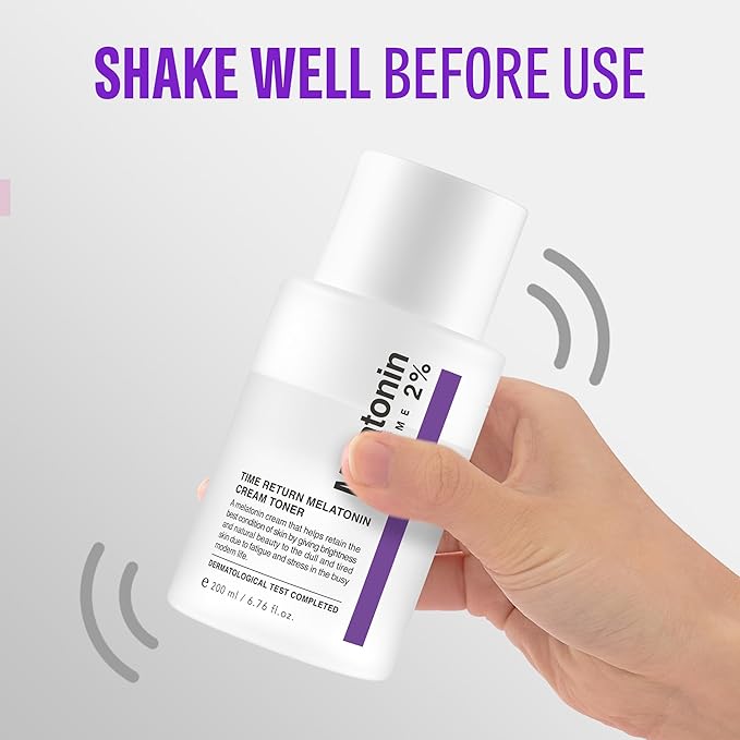 MAXCLINIC Time Return Melatonin Cream Toner | Moisturizing Facial Toner for Sensitive Skin | Clarifying & Calming Toner for Face | Hydrating Toner for Face | Toner Cream Skin Toner 6.76 fl oz
