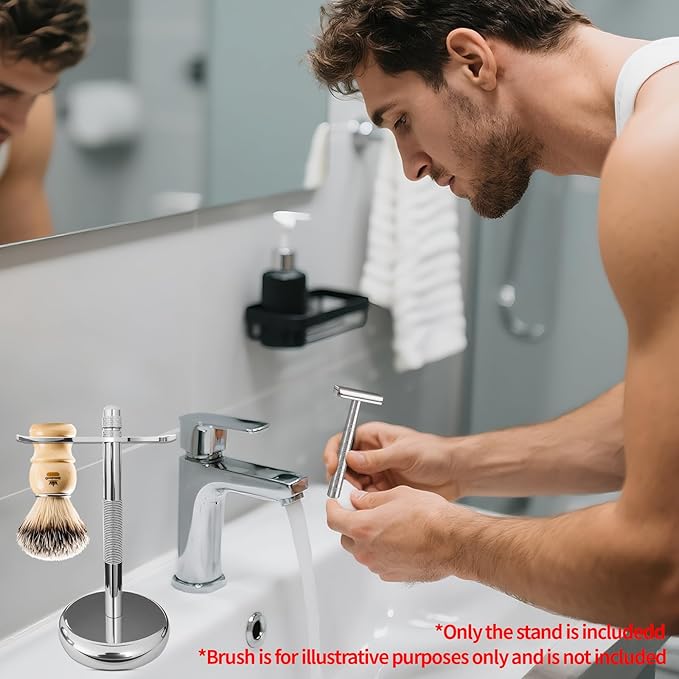Razor Stand Compatible with Henson Razor,Acrylic Portable For AL13, AL13-M, Ti22 With Brush Holder