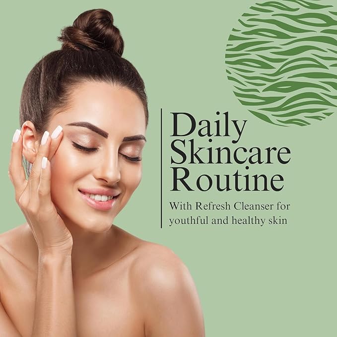 Elevenskin Refresh Facial Cleanser - Gentle Gel Face Wash with Seaweed & Marine Extracts - Hydrating Makeup Remover, Face Cleanser for Women & Men - All Skin Types, 4 fl oz