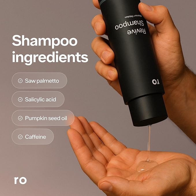 Men's Revive Shampoo & Restore Conditioner Duo | Exfoliates, Clarifies, Fortifies & Moisturizes for Thicker Looking Hair, Made Without Sulfates, Parabens, or Phthalates | 8 fl oz (Pack of 2)