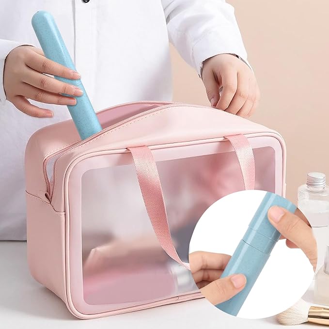 6 Pack Toothbrush Travel Case, Travel Toothbrush Holder, Sanitary Toothbrush Storage, Eco-friendly Toothbrush Protector Covering for Traveling, Business，Camping, Home, School