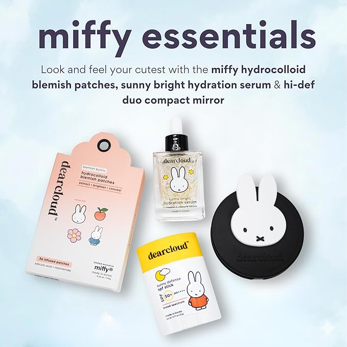 Miffy Sunny Defense Sun Stick SPF 50+ PA++++ – Korean Sunscreen for Face & Travel Size (.77 oz)
