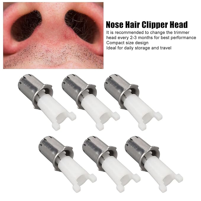 Nose Hair Trimmer Replacement Blades,Nose Hair Trimmer Blades,Nose Hair Trimmer Head, 10pcs Portable Universal Replacement Clipper Blade Heads for Fitting and Easy Cleaning, Daily Storage and Travel