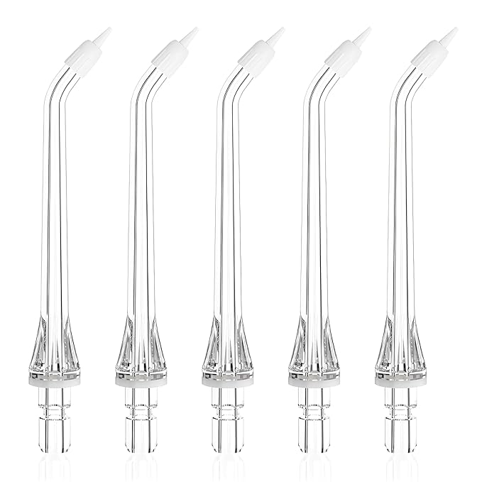 Replacement Heads Tips for Onlyone Water Flosser, Only Compatible Onlyone FC5090 Water Flosser Replacement Tips Oral Irrigator Jet Tip(5 Pocket Tips)