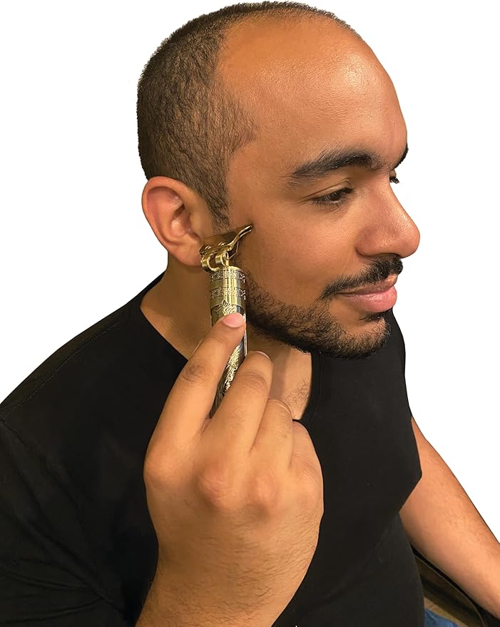 Limited Edition Handsome Habits Cordless Hair Trimmer for Men - Rechargeable Electric Razor with Stylish Metal Body, Year of The Dragon Design