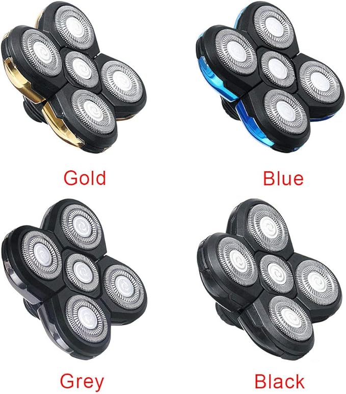 5 Head Shaver Replacement, Shaver Replacement Heads, Easy Install Electric Razor Replacement, Beard Cutter Replacement Blade