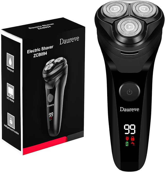 Electric Razors,2025 New Upgrade Shaver, Model Rechargeable Shaver, USB Razor for Men, Washable Razor(Black)