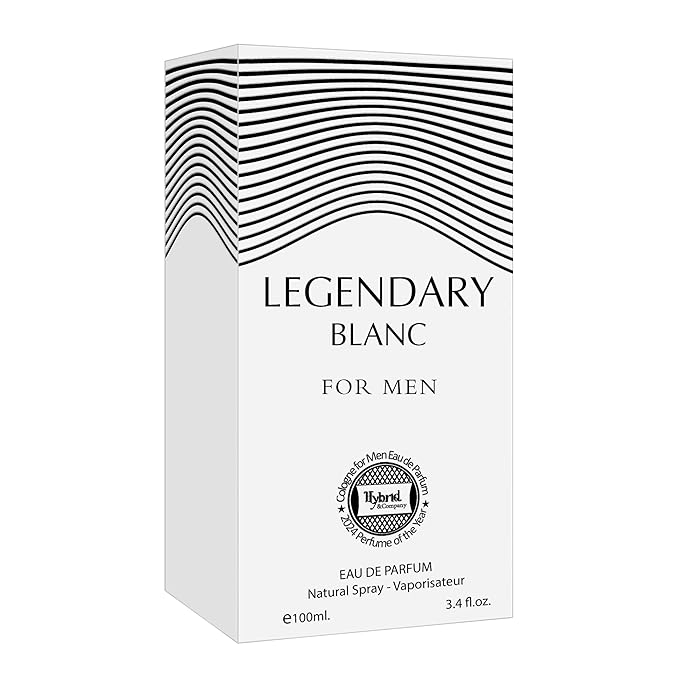 Hybrid & Company Legndary Blanc For Men Eau De Parfum Vaporisateur Natural Spray 3.4 Fl Oz
