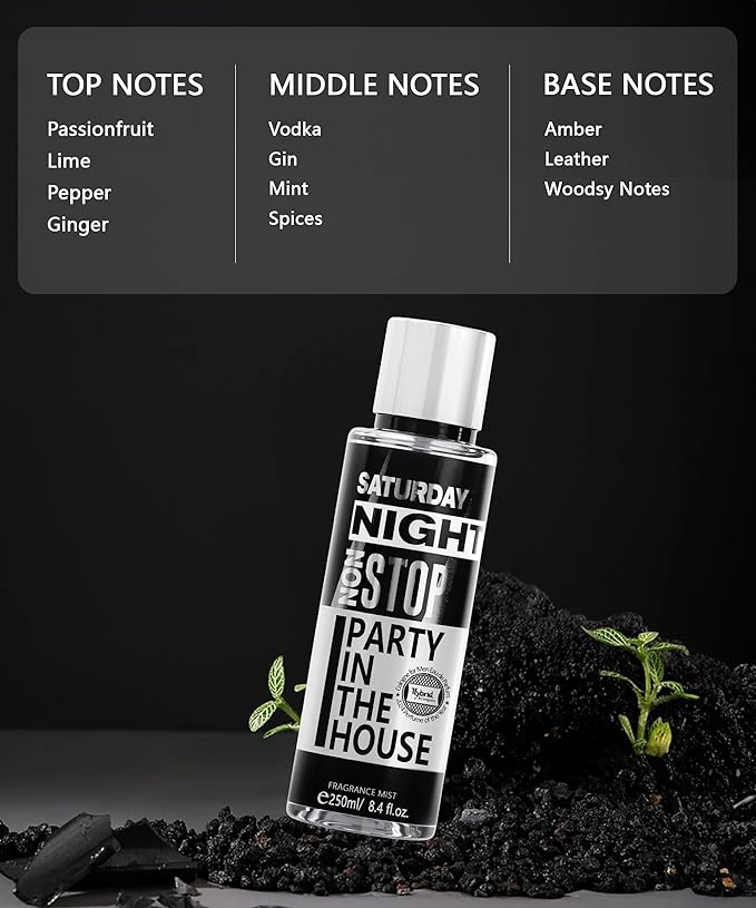 Hybrid & Company Party In The House Men Body Fragrance Spray Mist 250Ml