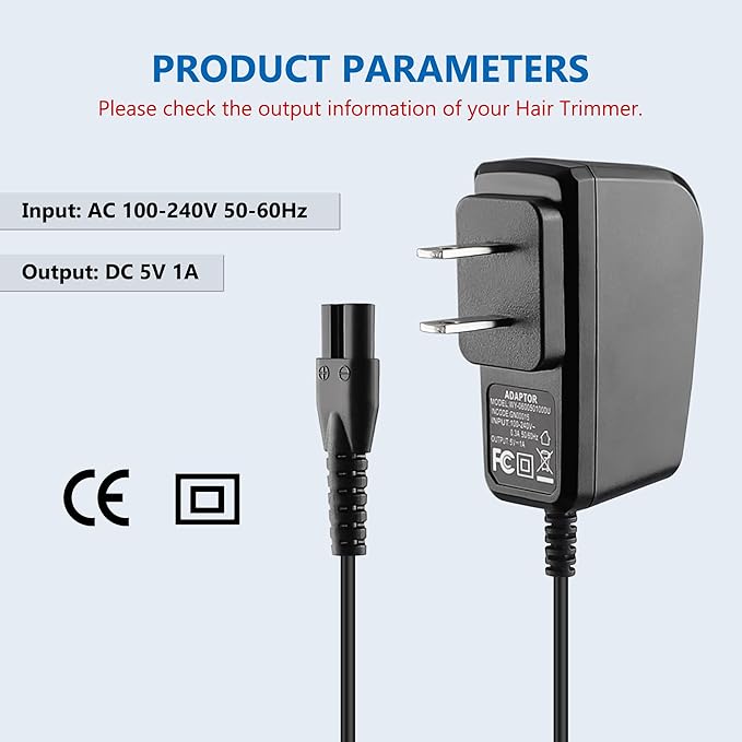Replacement for Manscaped Charger Compatible with 3.0/2.0 Electric Groin Hair Trimmer Manscape, 5V Power Adapter with Mini Brush, 5Ft Long Cord