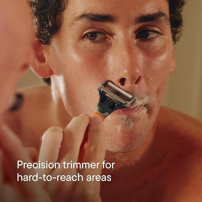 Harry's Original Shaving Kit for Men - 6 Razor Blade Refills, Foaming Shave Gel - German Engineered