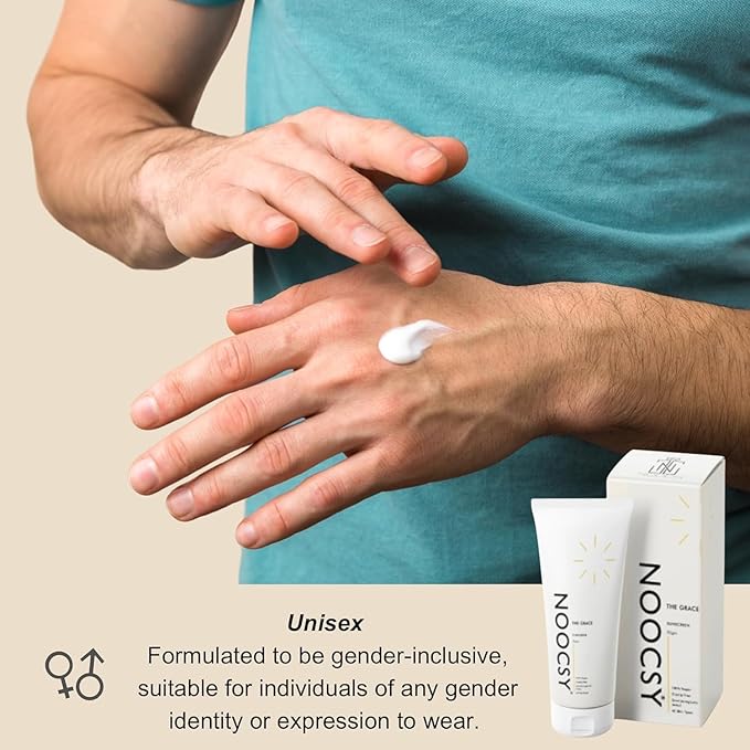 N-oocsY, The Grace Sunscreen Spf 50+ Pa++++++ With Zinc Oxide, Titanium Dioxide And Hyaluronic Acid | Lightweight With Multi-Vitamins | No White Cast | For Men & Women | 50 G, All
