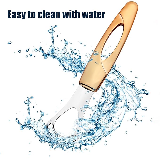 Tongue Cleaner, Tongue Scraper, Tongue Cleanser, Tongue Scraper, Tongue Scraper Cleaner, Helps Fight Bad Breath, Tongue Scrapers (Purple&Blue&Orange)