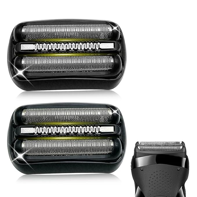 2Pack 21B Series 3Shaving Replacement Head, Foil & Cutter Razor Head Suitable for All S3 Shaver Replacement Heads, Compatible with 3040s 300s, 310s, 320s, 3050cc 360s 370cc-4, 3090cc Etc.