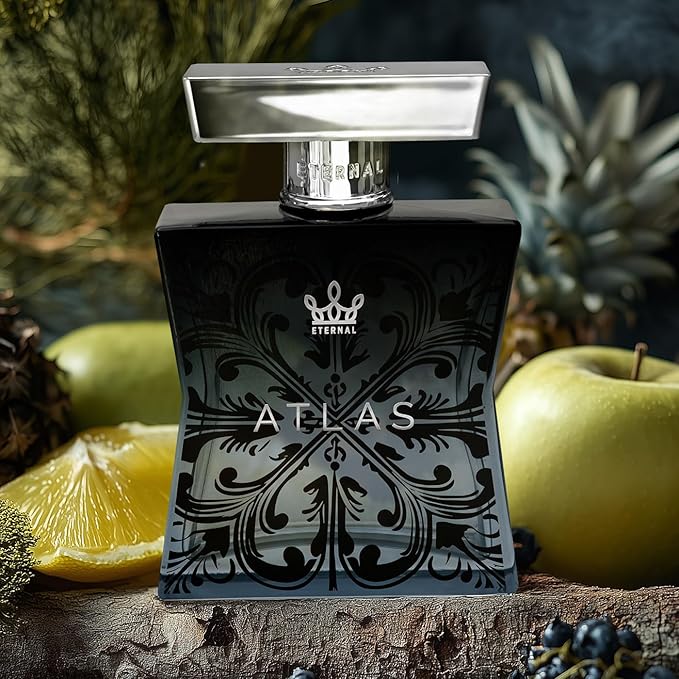 Eternal Atlas - Inspired by Iconic Men's Cologne - 3.4 oz (100ml) - Eau de Parfum - Long-lasting - Vegan - Clean Ingredients - Cologne for Men - 2000 sprays per bottle
