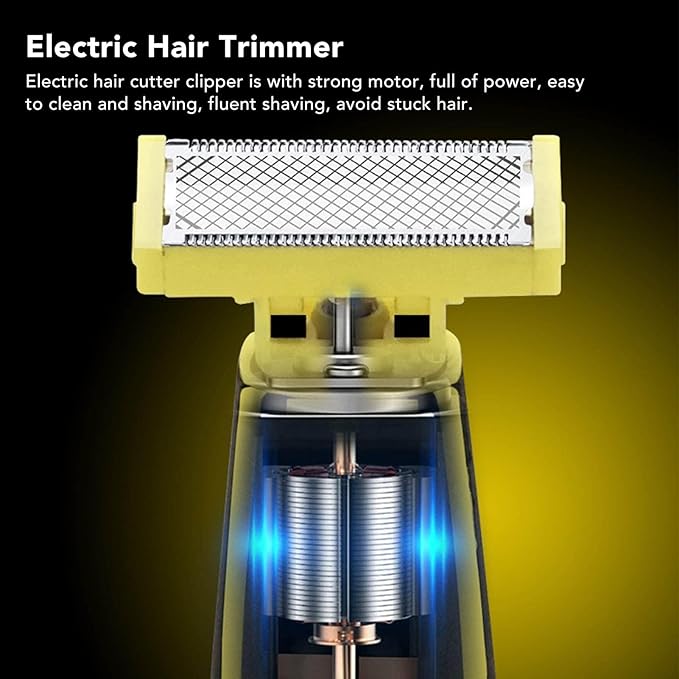 Wet and Dry Electric Shaver Cleaner, Electric Razor for Men, Rechargeable Wet & Dry Shaver, Non-Slip, Durable, Fast Shaving (1PC)-Model #1