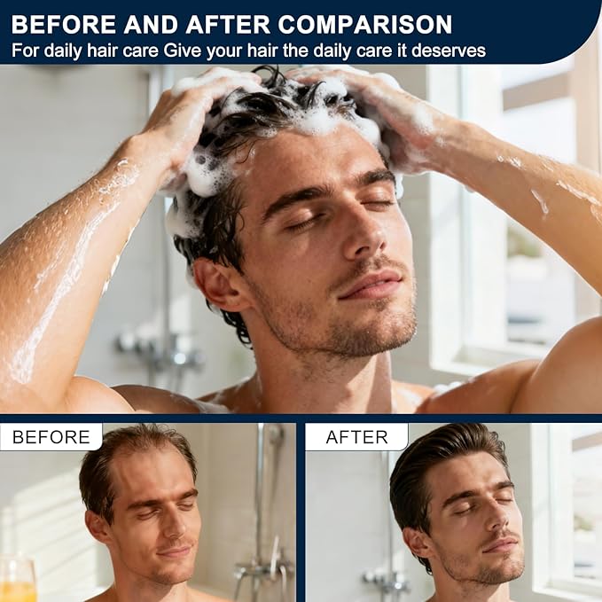Root Activator Shampoo for Men & Women - Anti Hair Loss & Mens Hair Regrowth Shampoo with Natural Herbal Ingredients & Biotin - For Scalp Health & Cooling Sensation, 10.1 Fl Oz /300ml