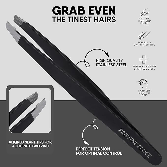 5” Beard & Mustache Scissors for Men – German Stainless Steel Precision Trimming Shears with Tweezers, Mustache Comb, Beard Comb & Travel Pouch for Facial Hair Grooming Kit