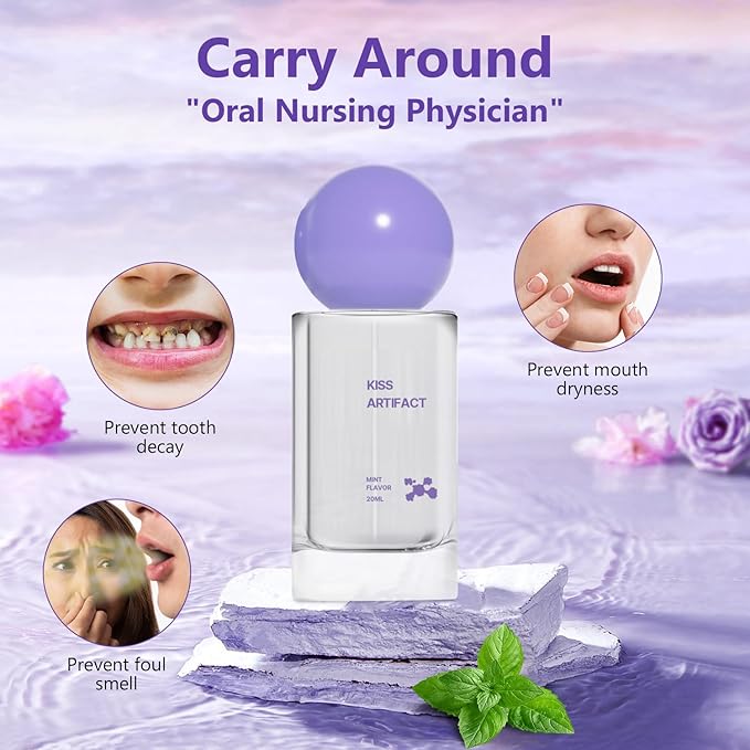 2pcs Probiotic Oral Spray for Long-Lasting Freshness, Alcohol-Free Oral Spray with Probiotics for Breath Care, Dual Cooling Probiotic Breath Spray, Convenient Travel-Sized Breath Spray (20ml/0.68floz)