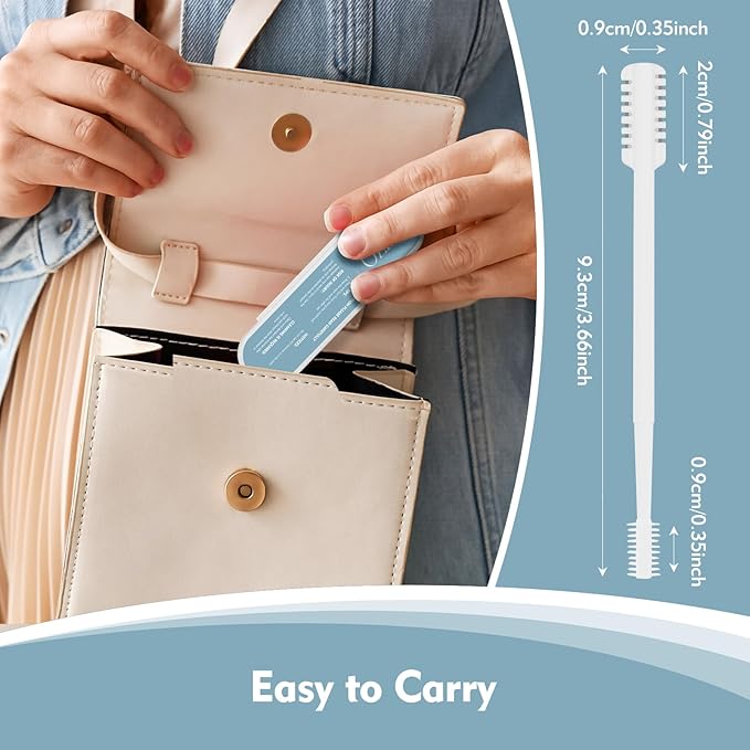 5Pcs 2-in-1 Nasal Hair Cutter, New Double Sided Nose Hair Trimmer, Portable 360° Rotating Manual Nose Trimmer for Men and Women, Pure White