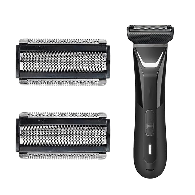 2 Pack Replacement Foil Blade Replacement Clipper Blades Groin Hair Foil Shaver Head for Close Body Hair Grooming，Compatible with MANSCAPED The Lawn Mower Electric 5.0 Ultra Hair Trimmer