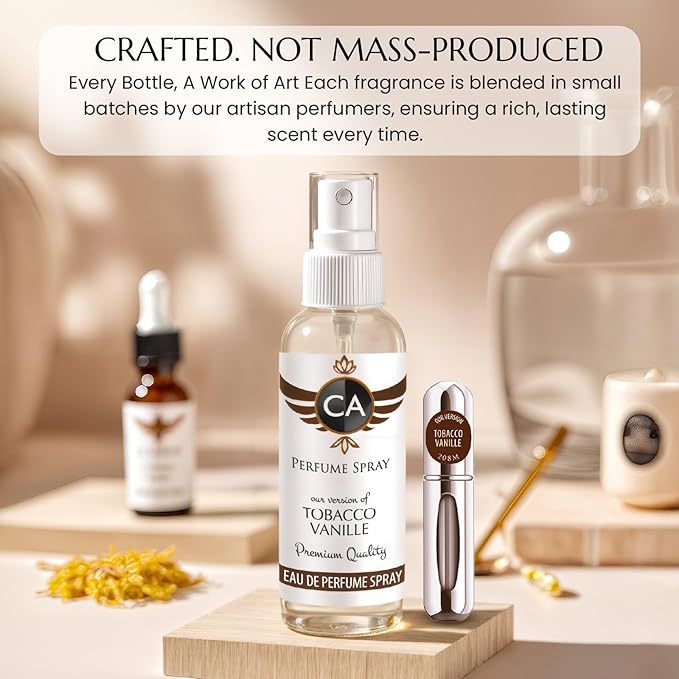 CA Perfume Eco Refill Impression of Kissing Burns 6.4 Calories for Unisex Amber Vanilla Long Lasting Fragrance Eau De Parfum 2 Fl Oz 60ml