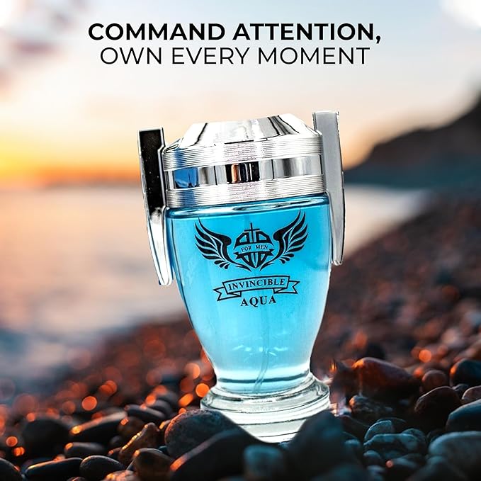Men's Cologne Gift Set - Variety Pack of 4 Long Lasting Fragrances with 10ml Pheromone Cologne (In-Victory Infamous/Invincible Grey/Invincible Aqua SP/Sean Nautical)