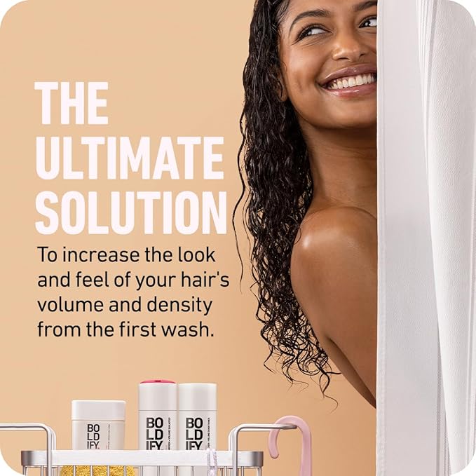 Boldify Thicken Volume Conditioner - Ultimate Biotin Formula for Hair Thickening, Split End Repair, Nourishment, and Fine or Oily Hair for Women & Men