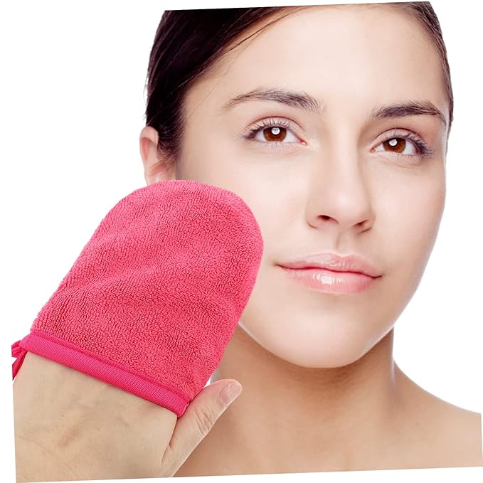 20pcs Comfortable Sleep Mask Mitts Face Cleaning Gloves Reusable Makeup Remover Mitts for Women Men