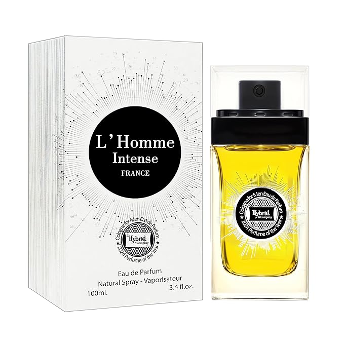 Hybrid & Company L'Homme Intense France For Men Eau De Parfum Vaporisateur Natural Spray 3.4 Fl Oz