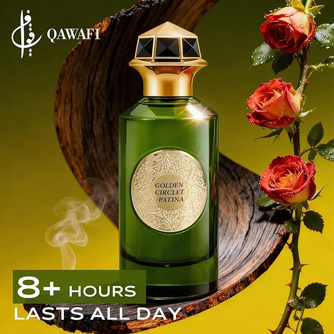 Golden Circlet-Patina Long Lasting Perfume For Women & Men –Agarwood, Smoked, Warm And Spicy - Enjoy An All-Day Fragrance Experience, Spray 100 Ml | 3.4 Fl. Oz