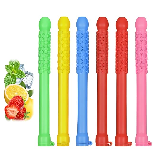 6PCS Chewable Breather with Pure Lock Flavor, Portable Chewable Breather Stick for Fresh Breath, On-The-Go Aromatherapy for Fresh Breath, Mental Focus And Natural Energy