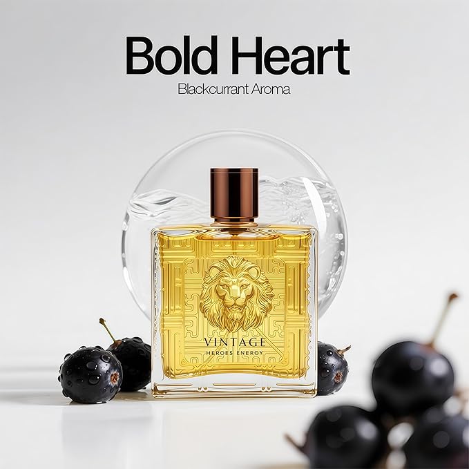 Vintage Heroes Men's Cologne Eau de Parfum Gift Set - 3.4 Fl Oz Each | Citrus Spicy & Woody Ambergris Fragrance | Luxury Perfume for Day & Night