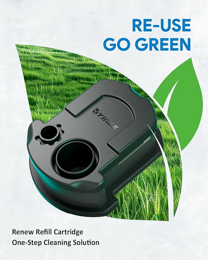 2025 New Reusable Cartridge with Refill 7 Month Supply Compatible with Braun Clean & Renew Refill Cartridge CCR, Shaver Cleaning & Care Refill Kit with Gentle Hygienic Protection, Eco-Friendly