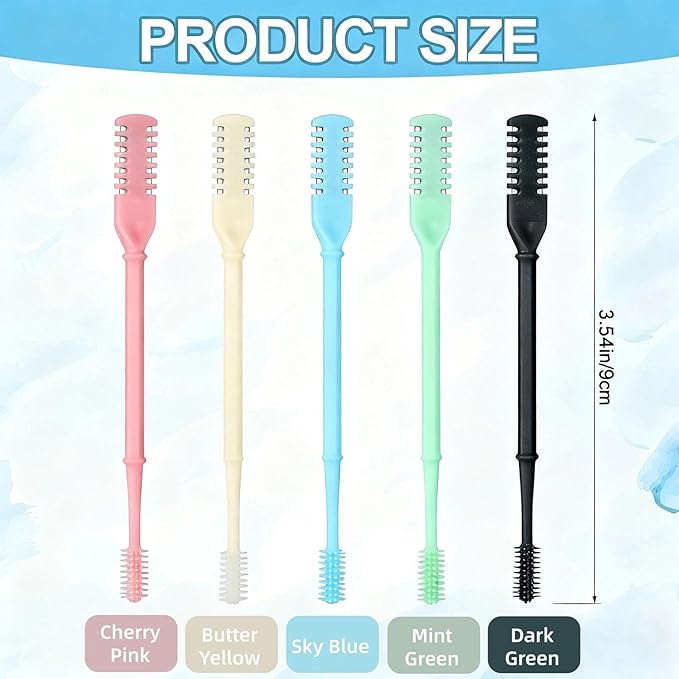 Nose Hair Trimmer 5 Pcs 2-in-1,2025 New Double Sided Nose Trimmer.Portable 360° Rotating Manual Nasal Hair Cutter for Men and Women, Manual Hair Remover for Home Travel Essentials