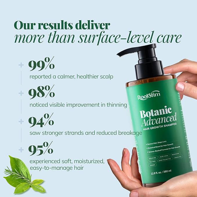 Hair Growth Shampoo, Rosemary, Caffeine, Biotin, Oil Control, Scalp Care, Hair Loss Shampoo for Strengthen Roots, Hair Thickening, Men, Women