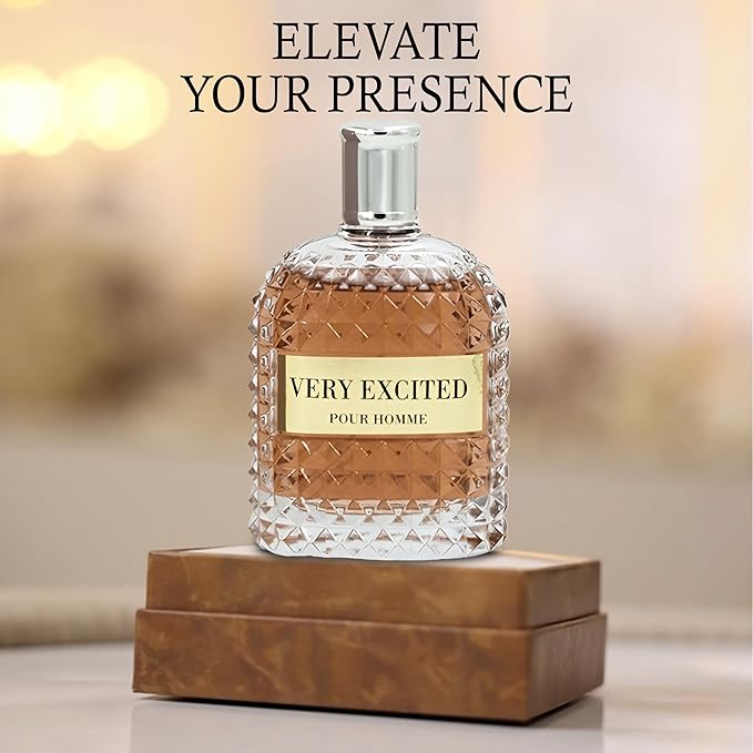 Men's Cologne Very Excited- Eau De Toilette Spray Perfume Fresh Scent 3.4 Fl Oz Daily Used