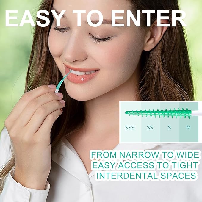 84PCS Portable Soft Dental Floss Picks,Soft Silica toothpicks,flossers for Adults Teeth Cleaning Tools,interdental Brushes Between Teeth,Disposable Dental Picks