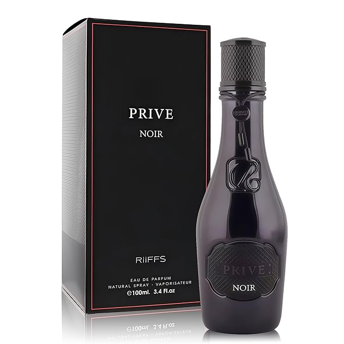 Priv Noir Eau de Parfum for Men - 100ml Luxury Fragrance with Pineapple, Apple, Bergamot, Rose, Vanilla Notes, Long-Lasting Scent