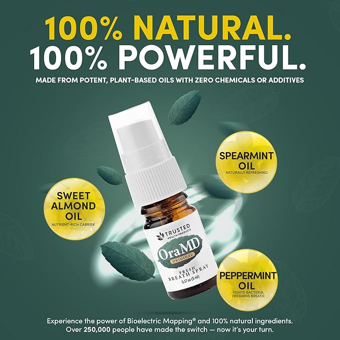 OraMD Fresh Breath Spray for Gum Health - 3-Pack, Bad Breath Treatment, Periodontal Disease Therapy, Fights Oral Pathogens, Reduces Gum Pockets & Plaque Build-Up