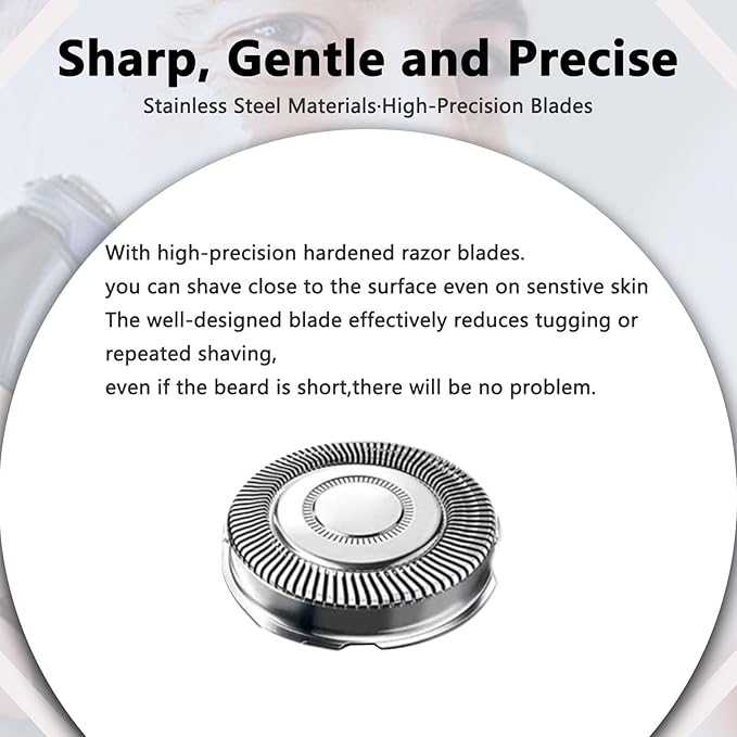 [3 Pack]SH71/52 Replacement Heads Compatible with Philips Norelco Series 7000,New Upgraded SH70/71 Compatibility Double Blades for norelco 7000 Replacement Heads