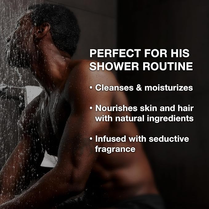 Bedroom Kandi for Men Body Wash 8.5 Fl Oz – Pheromone Infused Moisturizing & Deodorizing Formula with Aloe, Shea Butter & Essential Oils for Smooth Skin & All Day Freshness - Premium Grooming Product