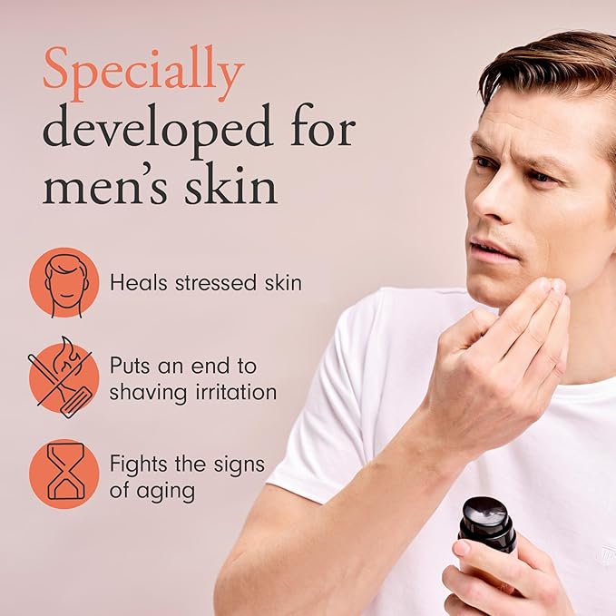 Mens Anti Aging Face Cream - Fast-Absorbing & Organic Anti Wrinkle Face Cream with Powerful Antioxidant Astaxanthin & Jojoba Oil I Hydrating Facial Moisturizer for Men to Reduce Fine Lines & Wrinkles