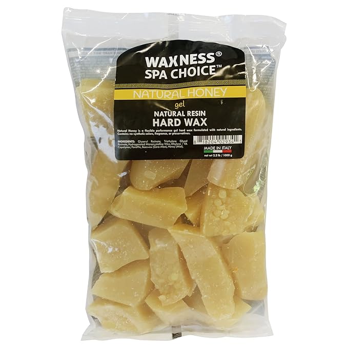Waxness Spa Choice Natural Honey Gel Hard Wax Beads 2.2 lb / 1 kg