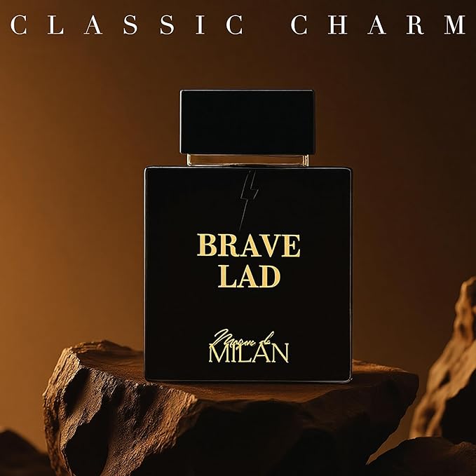 BRAVE LAD, Men's Cologne Gift, Long Lasting EDP Fragrance, Perfume for Men with Bold Character, Masculine Scent Ideal for Daily Use, 3.4 Fl Oz