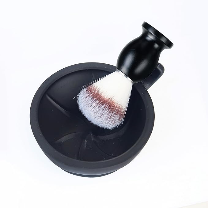 Shaving Brush Set for Men,2 in 1 Shaving Brush Set Includes Synthetic Shaving Brush and PLA Shaving Bowl (Set1)