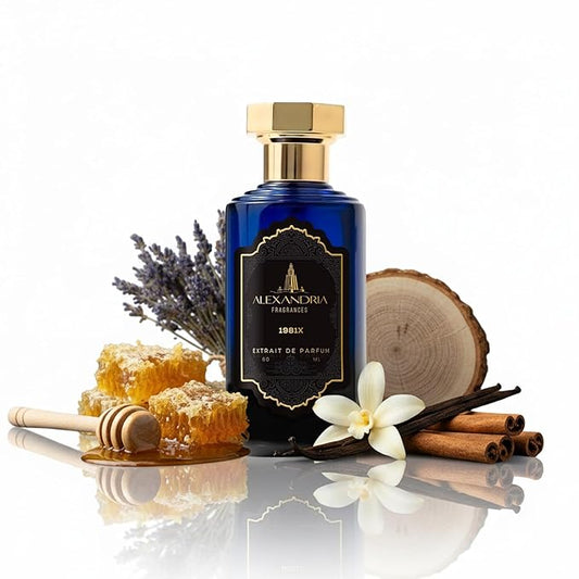 Alexandria Fragrances 1981X Perfume - Long Lasting Eau de Parfum Inspired by Warm Lavender - Premium Men’s Parfum with Honey, Vanilla & Tobacco Blend - Luxury Men’s Cologne for Every Occasion - 60ml
