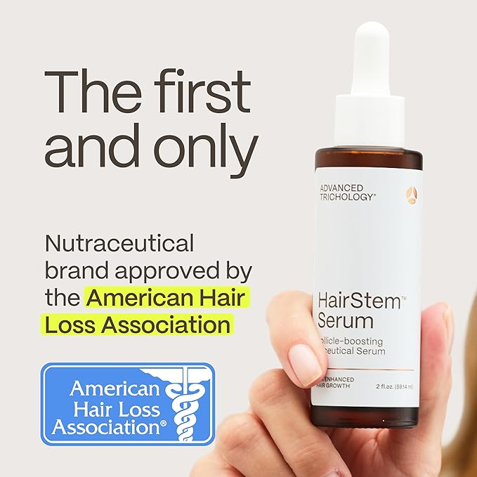 HairStem Follicle-boosting Triceutical Serum for Thicker Fuller Hair | Triple-Action, Multi-Zonal Topical Serum for Hormonal, Nutritional, and Inflammatory-Related Hair
